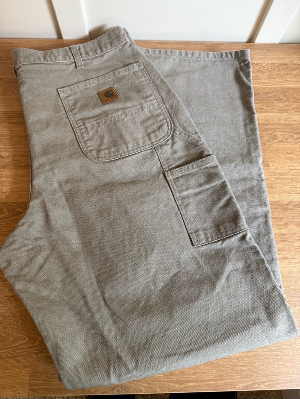 Carhartt 38x34 B11 Desert Tan Washed Duck Canvas Carpenter Pants Dungaree Fit